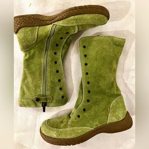 Primigi Shoes Nwot Primigi Enora Apple Green Suede Girls Boots 34 EU/2.5 US